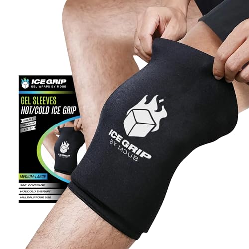 ICE GRIP Black Ice Pack Wrap, Hot & Cold Therapy