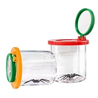 PetalPursuit Lightning Bug Jar, Firefly Jar Bug Viewer for Kids Children Nature Exploration, 2 Pack