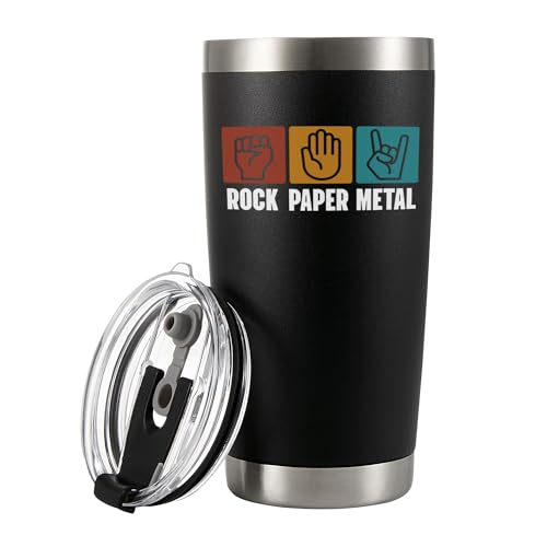 Panvola Rock Paper Metal Heavy Metal Tumbler 20oz Black by Panvola - Used condition - US$11.57