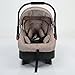 3 in 1 Baby Travel System Convertible Reversible Baby Stroller Portable Pushchair Infant Standard Pram Foldable Baby Carriage Luxury High Landscape Buggy for Newborn (UDV9-KHAKI with Base)