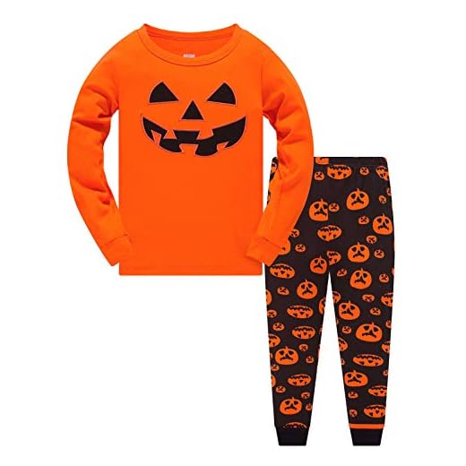TEDD Pijamas Niño Halloween Algodon Ropa a Juego Conjunto Edad 11-12 Años