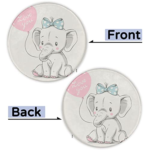 Chair Pad Elephant Floor Pillow Cushion For Dining Chair, Memory Foam Seat Chair Cushion Non-Slip Balloon Soft Seat Cushion, Decor For Office Car Patio 14.5X1.18 Inch #TOP5