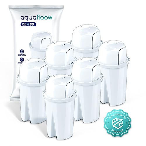 Aquafloow Cartuchos de Filtro Clásicos Compatible con BRITA Classic, Kenwood, Laica, PearlCo y Dafi Classic, 6 unidades