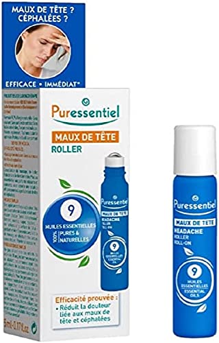 Puressentiel - Alltagsbeschwerden - Kopfschmerzen-Roll-on mit 9 ätherischen Ölen - schmerzlindernd - 5 ml Cover