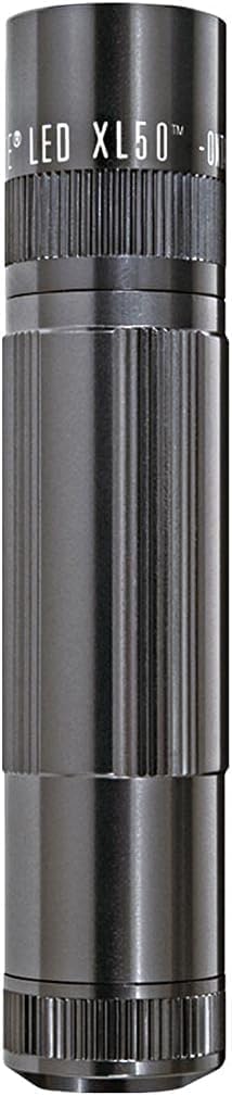 MagLite XL50 LED Flashlight, Compact and Powerful with Multi-Mode Functionality, Water-Resistant, 3-Cell AAA Battery-Powered – Black