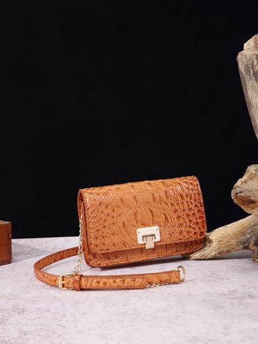 Image of Makcr Joacbv Small Crocodile Crossbody Cell Phone Purse for women Vegan Leather Clutch Wallet with Leather Shoulder Strap | Small