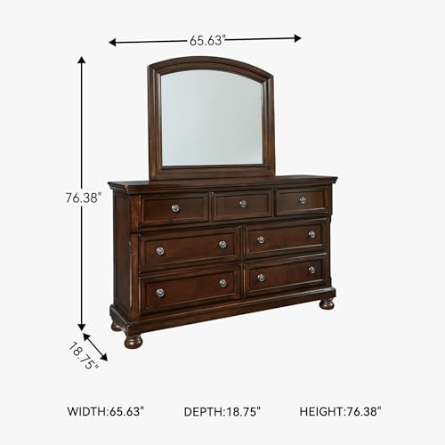 Signature Design by Ashley Porter 7-Drawer Wide Dresser and Mirror by Signature Design by Ashley - Used condition - Image 4