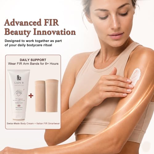 Lady B Firming & Anti-Cellulite Body Lotion with Caffeine & Shea Butter – 6.8 fl oz Swiss Cream + Italian FIR Smartwear – 2-in-1 for Smoother, Tighter Body – Invisible Shaping – Clinically Tested — view 3