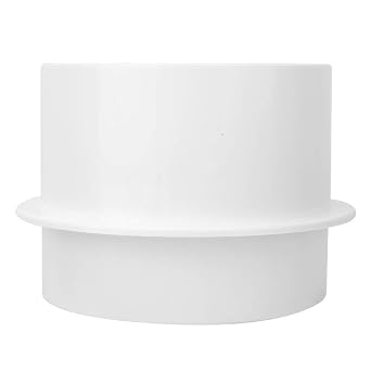 Backdraft Blocker 4 Inch Backdraft Damper One-Way Airflow Ducting Insert ABS Plastic Ducting Pipe Non Return Valve Inline Fan Vent Deflector