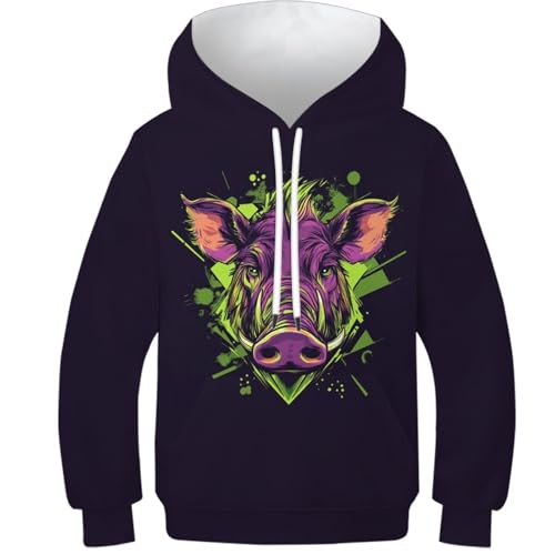 Sweat cochon nain idée cadeau originale pour anniversaire enfant 9-11 ans