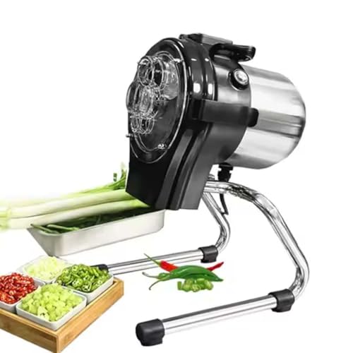 Cortadora De Cebolletas Comercial,Picadora Cebolletas,Cortadora Eléctrica De Verduras Para Ajo,Jengibre,Chile,Papas Y Pepinos,6000 Bpm,150 W,Con 2 Máscaras,6000 Bpm,1-5 Mm De Grosor