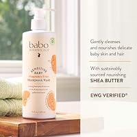 Babo Botanicals Fragrance-Free 2-in-1 Baby Shampoo & Wash - Shea Butter, Calendula & Aloe - EWG Verified, Cruelty-Free, Vegan - Pediatrician Tested - 16 Fl Oz — image 4