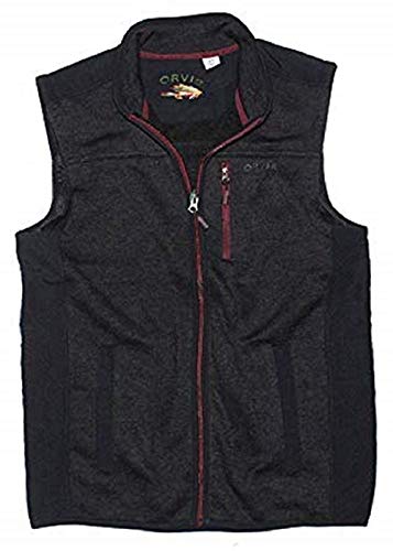 Orvis Men's Fleece Sweater Vest (Large, Black)