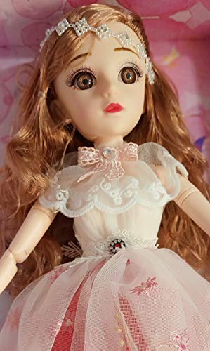 Image of DSR BJD Dolls 50CM Smart Dol Ball Jointed Doll with Music Gift for Girls Best Gift All Festival (50CM) (Light -Red)