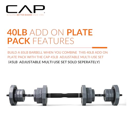 Image of CAP Adjustable Weight Set, Multi-Use Adjustable Dumbbell Set for Home Gym Strength Training, Quick Change Free Weights System, Compact Workout Equipment, Multiple Weight Options