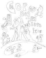 Cop Dog and Santa Paws : Blank Comic Book Drawn by Anna O'Brien 1671712757 Book Cover