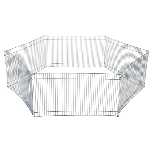 Trixie Enclos Galvanisé 6 Éléments 48 × 25 cm pour hamsters, souris et autres rongeurs