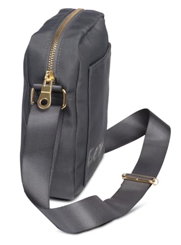 Bench City Girls Damen und Herren Mini Bag Umhängetasche Tasche Handtasche Schultertasche Crossbody-Tasche, graublau, 19 x 14 x 5 cm – Bild 4