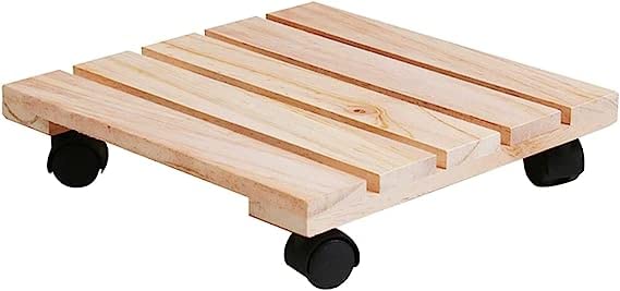 appeasy Square Wooden Plant Stand Beige Planter Trolley Rolling Tray Coaster Trolley Heavy Duty Wheels Square Flower Pot Trolley 4 Moving Wheels Plant Trolley - Square planter Trolley 1pc. (B0BVKMSX4N) Amazon Price History, Amazon Price Tracker