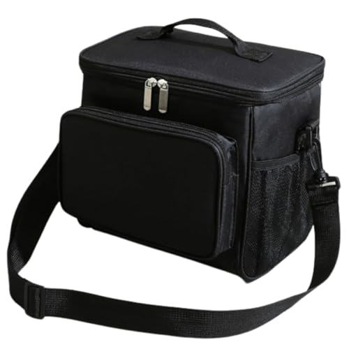 Bolsa Térmica Marmita Lancheira Fitness Trabalho Multuso (PRETO)