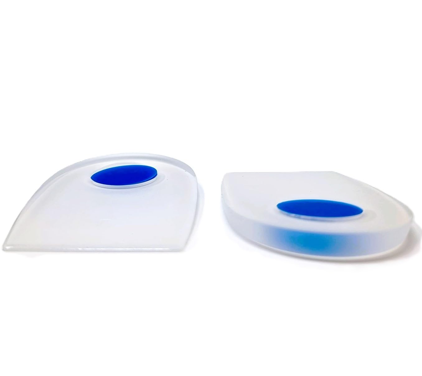 BIOFOOT Silicone Heel Spur Cushions, 7mm Pads with Removable Plug for Heel Pain Pressure Relief, Plantar Fasciitis, Tendinitis Support, Shock Absorbing Orthopedic Heel Cups for Comfort (1 Pair)