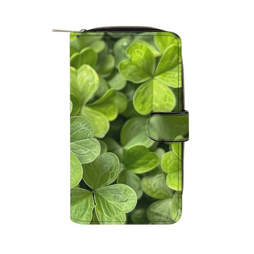 Portefeuille long en cuir herbe vert vif idéal pour vos sorties urbaines