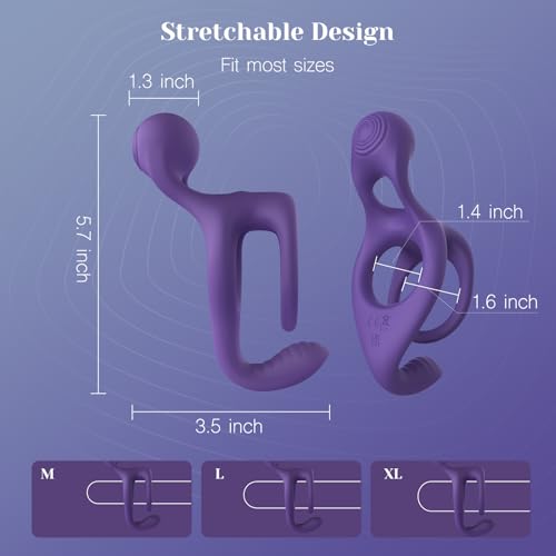 Image of Tracy's Dog Vibrating Cock Ring for Couple Play, Penis Ring Adult Sex Toys | Clit & Penis & Testicle Stimulation, Rumbly Vibration, Soft and Stretchable, Remote Control, Body-Safe Silicone, Waterproof