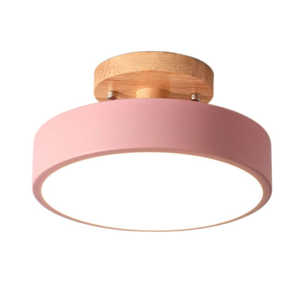 MCWYH Entrance balcony LED ceiling light, 12W 1000LM two-color ceiling light, 8 inch Nordic macarons indoor recessed light, used in corridor restaurant utility room