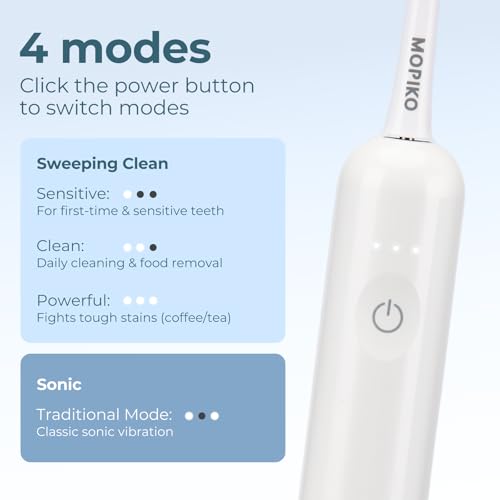 Cepillo de dientes eléctrico blanco para adultos con temporizador automático de dos minutos 2