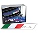 iJDMTOY Aluminum Plate Italian Flag Emblem Badge For Italian Car Front Grille, Side Fenders, Trunk, Dashboard Steering Wheel, etc