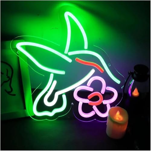 Néon LED dimmable 31x30cm pour décoration murale de fenêtre