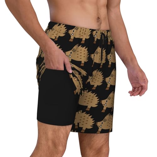 Maillot de bain homme compression short de plage séchage rapide avec poches