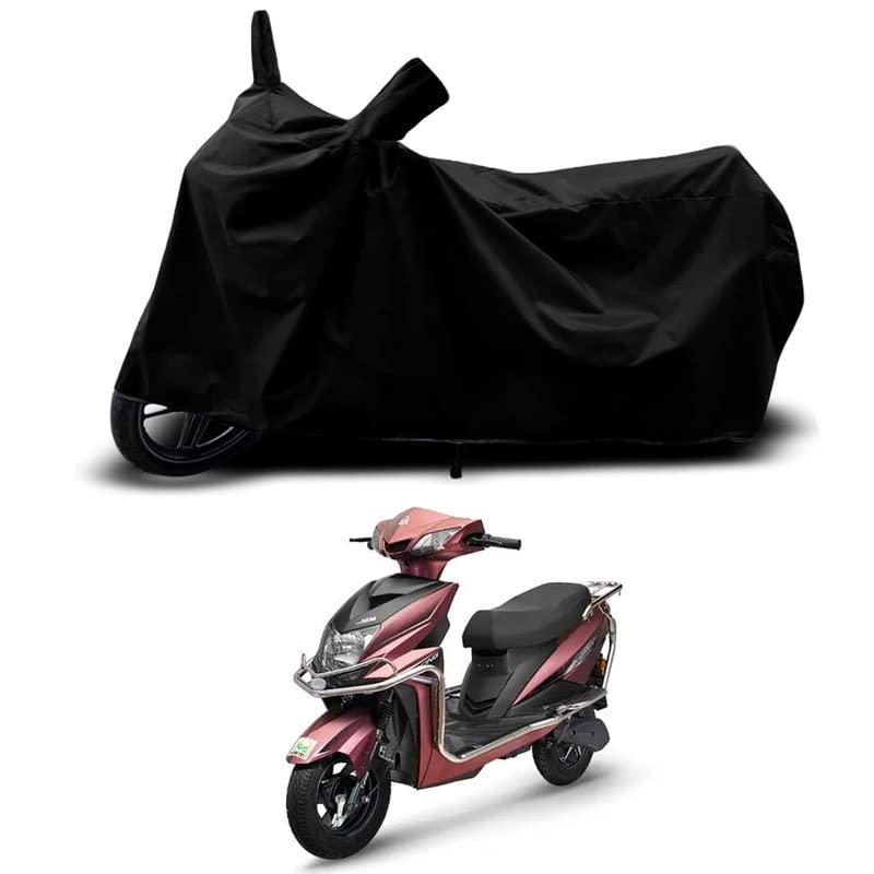Scooty Body Cover Compitable with Tunwal TEM G33 STD Special Used for Dust Particle-Sun UV Rays-Water Drop-Indoor- Outdoor and Parking [Black]