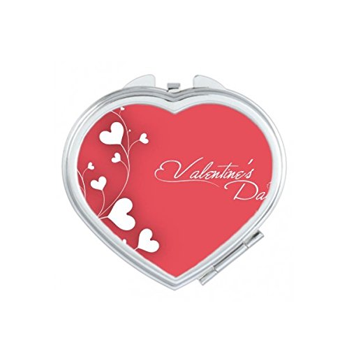 Miroir de poche mignon motif coeur rose, le cadeau idéal de Saint Valentin