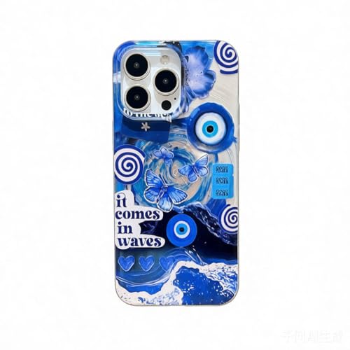 Blue Eye Whirlwind - Funda para iPhone 17, 16, 15 Pro Max (para iPhone 16 Plus)