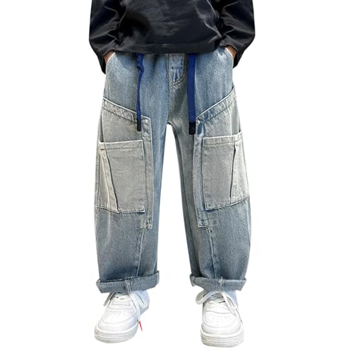 トップス c-boy style Street Poise (No.127) Amazon.com: Boy's Loose Straight Leg Jeans Casual Denim