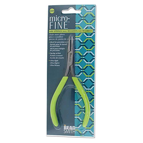 Pince à bec micro-fine avec ressorts de 125 mm pour bijoux - 8