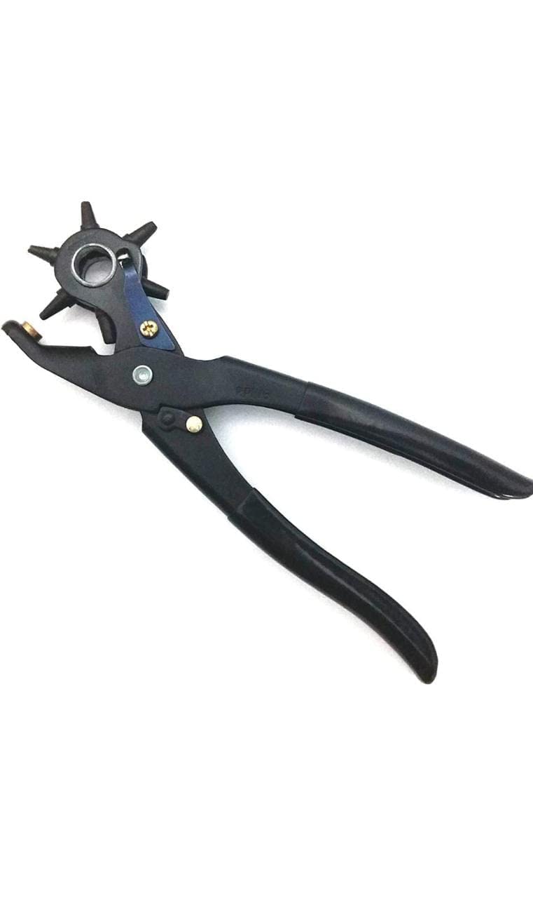 Revolving Leather Belt Hole Punch Plier | Multi-Tool Manual Punch Maker for Belts, Watch Bands, Bags, Dog Collars, Holes Punching Machine