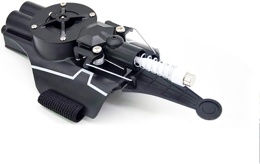Image of Web Shooter Automatic Cord Winding 9.4ft Rope Launcher USB Recharger Electric take-up Children's Gifts Superhero Role-Play (Black)