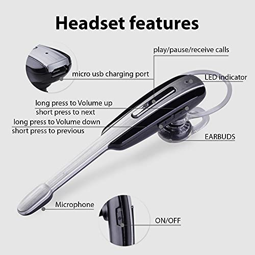 Auricular In Ear Bluetooth con Micrófono Tek Styz Negro miniatura 4