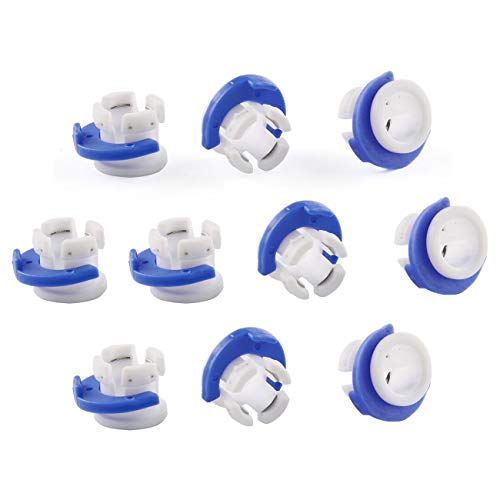 E-outstanding 10 Set White Fixed Bowden Tube Clamps and