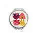 Universe And Alien Monster Party Hand Compact Mirror Round Portable Pocket Glass
