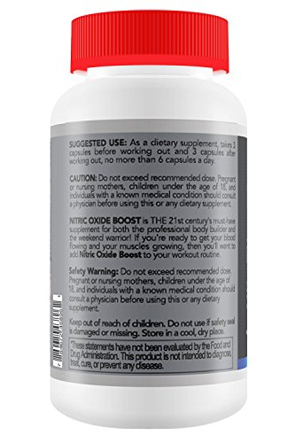 #1 Nitric Oxide Booster - L Arginine Blend Best Pre Workout Pill + Builds Muscle Fast + Increases Strength + Reduces Recovery Time + Maximizes Endurance - Thumbnail 2