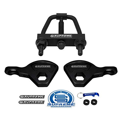 Supreme Suspensions - Adjustable 1' to 3' Front Leveling Kit for 1998-2003 Dodge Durango 4WD High-Strength Steel Re-Indexed Torsion Bar Keys - Torsion Bar Unloading Tool Included