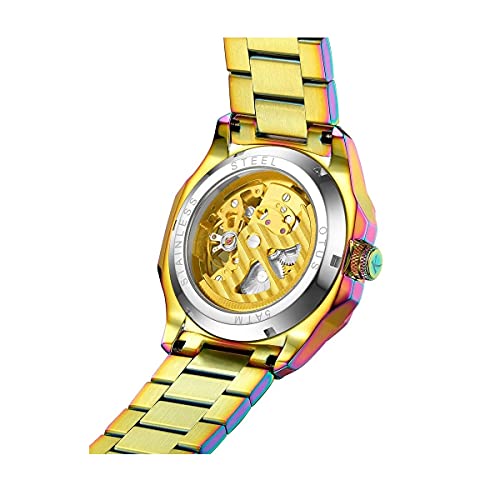 Kredo Men OTUS² Neo Chrome Automatic Skeleton Analogue Self-Winding Watch 43MM - KW097 - Image 5