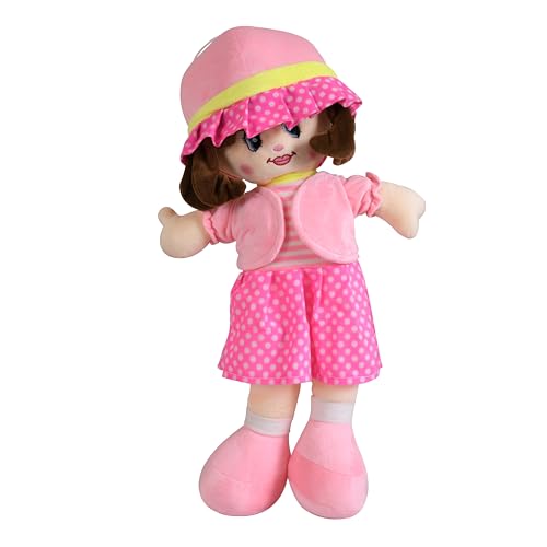 Image of Fun4you Assorted Winkey Soft Doll for Kids (80 cm) Cute Plush Toy for Girls & Boys | Large Cuddly Companion, Adorable Soft Stuffed Toy Doll for Girls, Big Size Birthday Gift for Toddlers (Pink)