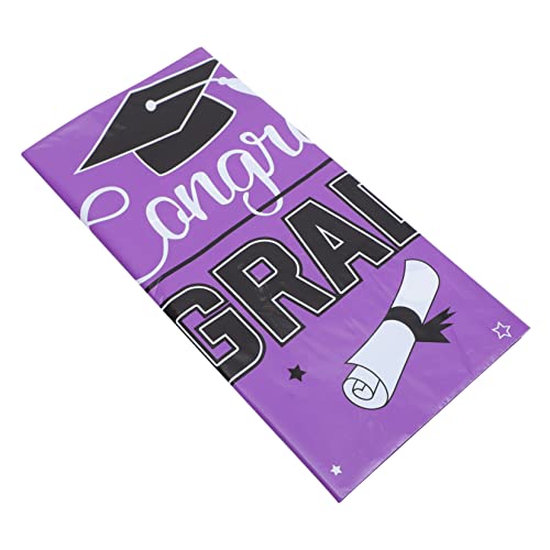 GRIRIW Graduation Table Cloth Disposable Cover for Graduation Party Decorations Tablecloth for Buffet Dessert and Display Tables
