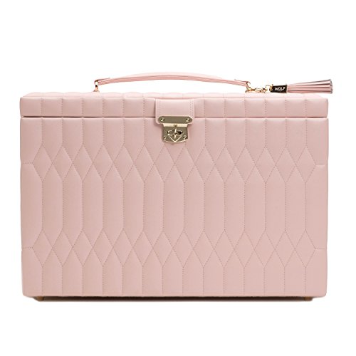 Wolf Caroline Extra Large Jewelry Case, Xl, Dusty Rose #TOP1