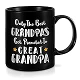 First Time Great Grandpa Gifts-Promoted to Great Grandfather Coffee Mug-Great Grandparents Baby Announcement-11oz Baby Reveal-Present from Grandchildren on Birthday Christmas Baby Shower Party