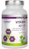► QUALITÄT: Achten Sie immer auf die Qualität von Vitamin K2, bei uns können Sie sicher sein das es sich um Premium Qualität durch den Markenrohstoff vitaMK7 handelt. K2 Vitamin von Gnosis ist mikroverkapselt und dadurch vor zerfall geschützt.
